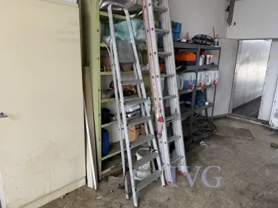 Aluminium uitschuifbare ladder – kavel bij IVG, Wilhelmshaven