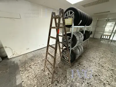 Houten trapladder – kavel bij IVG, Wilhelmshaven