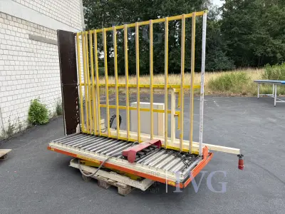 Heftafel met schaarmechanisme en stootrand – kavel bij IVG, Salzkotten-Mantinghausen