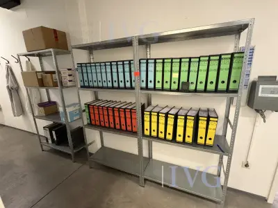 Stahl-Schraubregale (verzinkt) – kavel bij IVG, Reutlingen