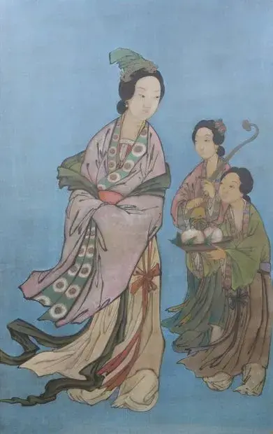 Chine, XIXe siècle L'offrande Encres et couleurs sur soie A vue: 137 x 87… – kavel bij Galerie Moderne, Elsene (Brussel)