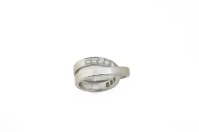 CARTIER à Paris Bague "Nouvelle vague" en or blanc – kavel bij Galerie Moderne, Elsene (Brussel)
