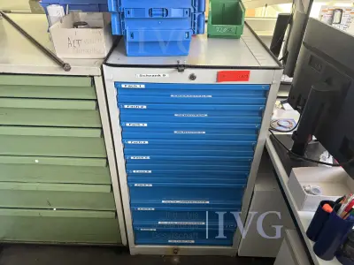 Stahlschrank (grau/blau) – kavel bij IVG, Mahlstetten