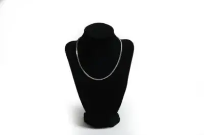Collier en platine pavé de diamants pour un poids total – kavel bij Galerie Moderne, Elsene (Brussel)