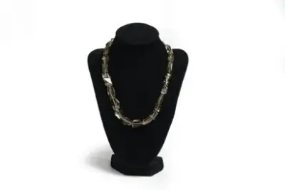 Collier composé de Quartz fumés, fermoir en argent – kavel bij Galerie Moderne, Elsene (Brussel)