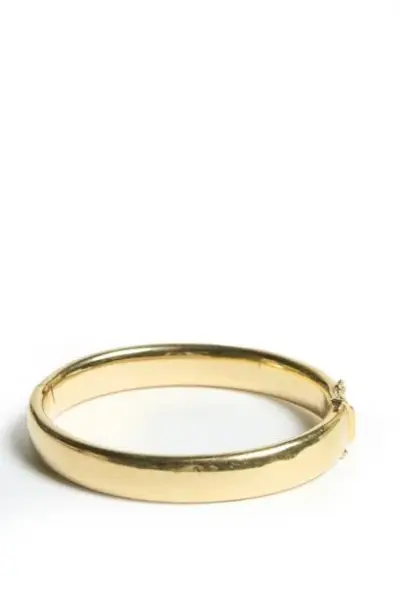 Bracelet jonc en or jaune 18k (750°/°°) Poids: 32,5 – kavel bij Galerie Moderne, Elsene (Brussel)