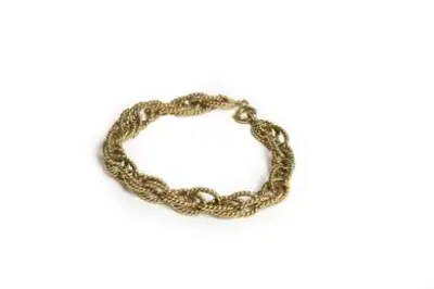 Bracelet à mailles en or jaune 18k (750°/°°) Poinçon – kavel bij Galerie Moderne, Elsene (Brussel)