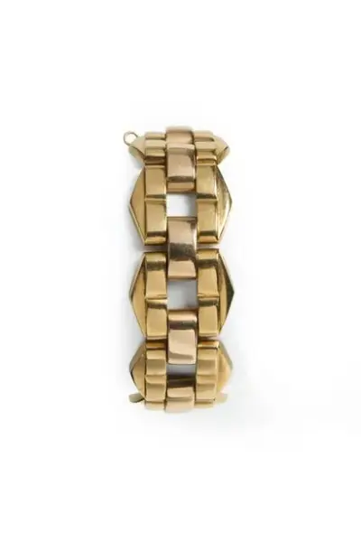 Bracelet en or 18k (750°/°°) Longueur: 18 cm Poids: 44 g – kavel bij Galerie Moderne, Elsene (Brussel)