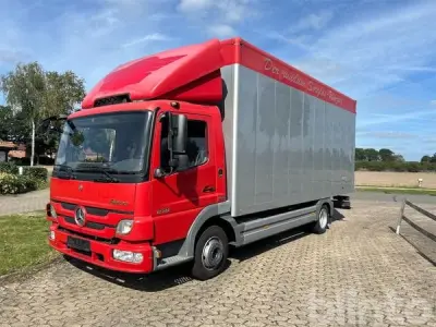 LKW mit Kofferaufbau Mercedes-Benz Atego 818 L (2011) – kavel bij Blinto, Sittensen-Tiste