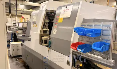 CNC-Langdrehmaschine mit Stangenlader WIVIA W428 – kavel bij IVG, Mahlstetten