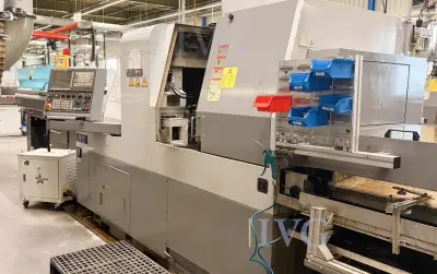 CNC-Langdrehmaschine mit Stangenlader WIVIA W428 – kavel bij IVG, Mahlstetten