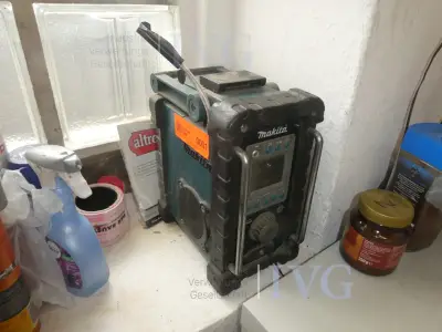 Baustellenradio MAKITA BMR100 – kavel bij IVG, Oberhausen