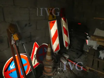 Voorraad bouwplaatsafzettingen – kavel bij IVG, Oberhausen