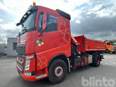 Dreiseitenkipper m. Kran Volvo FH 460 + Palfinger PK 13001 K (2015) – kavel bij Blinto, Krefeld