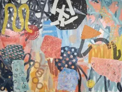 Yves ZURSTRASSEN (1956-*) Composition, 2009 Huile sur toile Signé et daté au dos "Yves… – kavel bij Galerie Moderne, Elsene (Brussel)