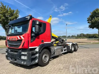 Wechsellader, Abroller Iveco X-Way 480 AT260Y/PS (2019) + Palfinger P20A 02 31MPA – kavel bij Blinto, Sittensen-Tiste