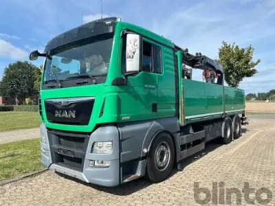 Pritschen-LKW mit Ladekran MAN TGX 26.520 6x2-4 LL (2015) + Palfinger PK 21001 L Performance (2015) – kavel bij Blinto, Sittensen-Tiste