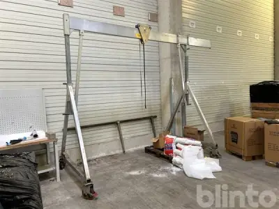 Mobiler Portalkran / Werkstattkran (1.500 kg, höhen- & breitenverstellbar) – kavel bij Blinto, Kalkar