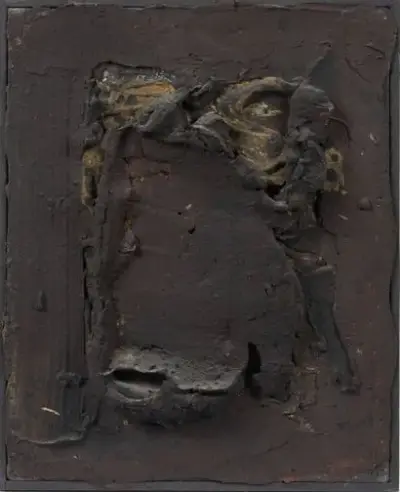 Bram BOGART (1921-2012) Printemps noir, 1959 Relief en plâtre Signé et daté "Bogart [19]59"… – kavel bij Galerie Moderne, Elsene (Brussel)