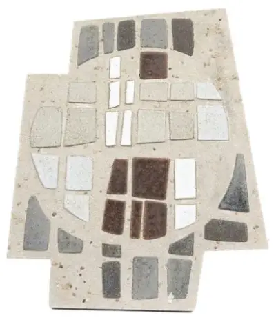 Marthe WÉRY (1930-2005) Abstraction, vers 1960 Mosaïque en céramique et béton 46,5 x 40… – kavel bij Galerie Moderne, Elsene (Brussel)