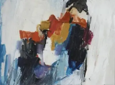 Françoise LAMBILLIOTTE (1923-*) Abstraction, 1960 Huile sur toile Signé "F – kavel bij Galerie Moderne, Elsene (Brussel)