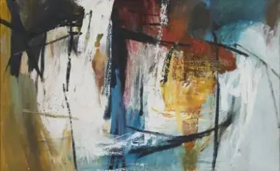 Françoise LAMBILLIOTTE (1923-*) Abstraction, 1962 Huile sur toile Signé et daté "F – kavel bij Galerie Moderne, Elsene (Brussel)