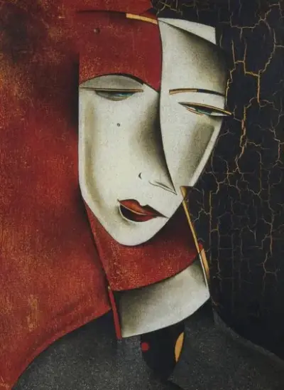 Ferdinand PIRE FERDINAND (1943-*) Daphnis Églomisé Signé "Pire" en bas à gauche Contre-signé, titré… – kavel bij Galerie Moderne, Elsene (Brussel)