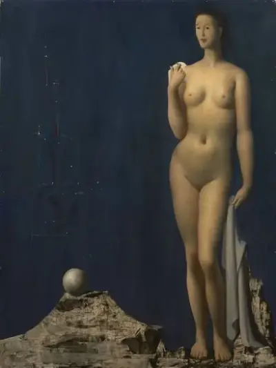Marcel DELMOTTE (1901-1984) À la frontière de l'absolu, 1962 Huile sur panneau Signé et… – kavel bij Galerie Moderne, Elsene (Brussel)