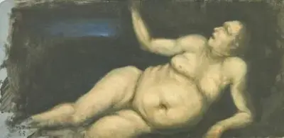 Jean RUSTIN (1928-2013) Femme nue allongée, 1995 Huile sur carton Signé et daté en… – kavel bij Galerie Moderne, Elsene (Brussel)