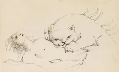 Leonor FINI (1907-1996) Le Florivore resplendissant Eau-forte sur papier Numérotée en bas à gauche… – kavel bij Galerie Moderne, Elsene (Brussel)