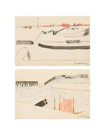 Gaston BERTRAND (1910-1994) Bassins à Ostende, 1949 – kavel bij Galerie Moderne, Elsene (Brussel)