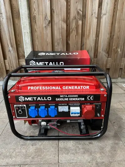 Aggregaat, Metallo, 8500w, Rood, 2023 – kavel bij Onlineveilingmeester, Groningen
