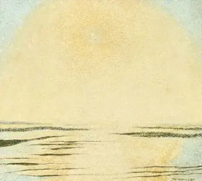 Taf WALLET (1902-2001) Soleil blanc Huile sur toile Signé – kavel bij Galerie Moderne, Elsene (Brussel)