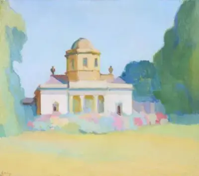 Charles DEHOY (1872-1940) Le bélvédère, 1918 Huile – kavel bij Galerie Moderne, Elsene (Brussel)