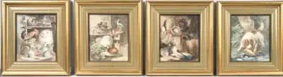 Henriëtte RONNER-KNIP (1821-1909) Chiens Lot de quatre – kavel bij Galerie Moderne, Elsene (Brussel)