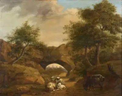 Alfred Jacques VERWEE (1838-1895) Animaux au repos Huile – kavel bij Galerie Moderne, Elsene (Brussel)