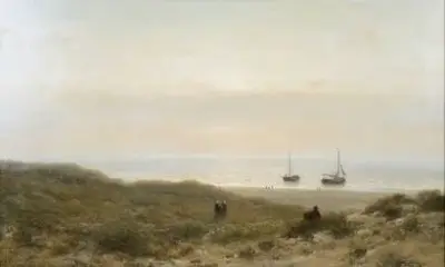 Johannes Josephus DESTRÉE (1827-1888) Marine animée Huile – kavel bij Galerie Moderne, Elsene (Brussel)