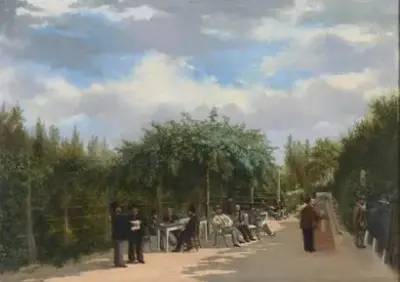 Louis SCHEPENS (1815-1884) Le jeu de quilles, 1876 Huile – kavel bij Galerie Moderne, Elsene (Brussel)