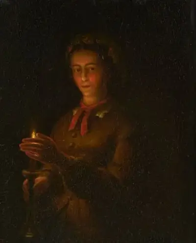 Attribué à Petrus VAN SCHENDEL (1806-1870) Femme à – kavel bij Galerie Moderne, Elsene (Brussel)