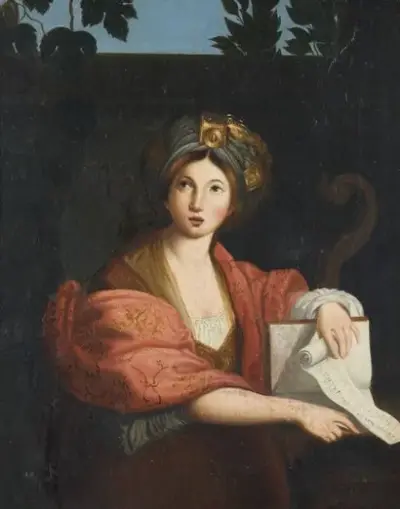 École du XIXe siècle La Sybille Cumana Huile sur toile D'après LE DOMINIQUIN (1581-1641)… – kavel bij Galerie Moderne, Elsene (Brussel)