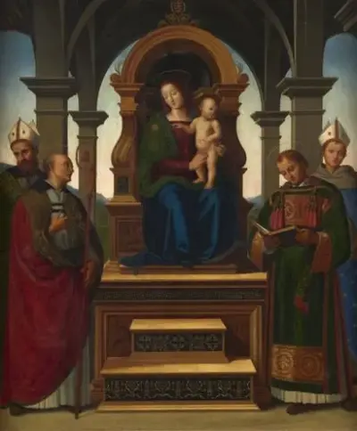 École du début du XIXe siècle La famille de la Vierge Huile – kavel bij Galerie Moderne, Elsene (Brussel)