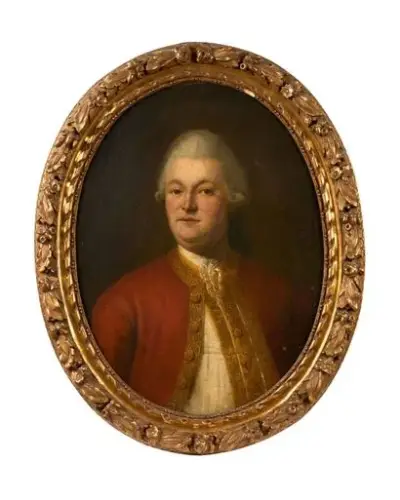 École française du XVIIIe siècle Portrait de gentilhomme Huile sur toile Cadre en bois… – kavel bij Galerie Moderne, Elsene (Brussel)
