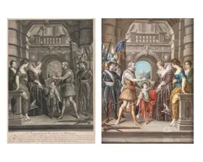 Jean AUDRAN (1667-1756) et Lié Louis PERIN (1753-1817) Le – kavel bij Galerie Moderne, Elsene (Brussel)
