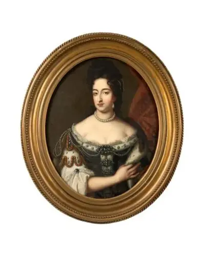 Attribué à Godfrey KNELLER (1646-1723) Portrait de Mary II Huile sur toile 87 x… – kavel bij Galerie Moderne, Elsene (Brussel)