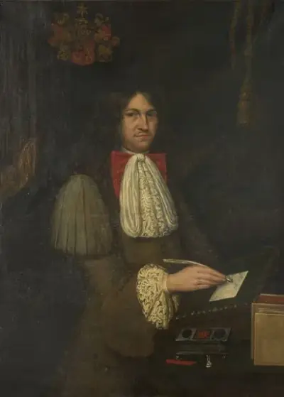 École du XVIIe siècle Portrait d'homme Huile sur toile Signé en bas à droite… – kavel bij Galerie Moderne, Elsene (Brussel)