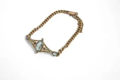 Bracelet de style Art déco en or jaune 18k (750°/°°) serti de perles et… – kavel bij Galerie Moderne, Elsene (Brussel)