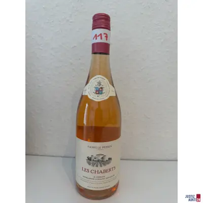 Famille Perrin Les Chaberts Rose – kavel bij Justiz-Auktion, Leipzig