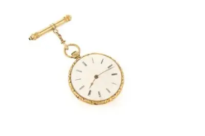 Montre à gousset en or jaune 18k (750°/°°) Diamètre: 4 cm Poids brut: 37… – kavel bij Galerie Moderne, Elsene (Brussel)
