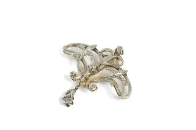 Travail du XIXe siècle Broche pendentif en or et argent – kavel bij Galerie Moderne, Elsene (Brussel)
