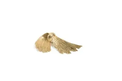 Broche ailée en or jaune 18k (750°/°°) Longueur: 4,8 – kavel bij Galerie Moderne, Elsene (Brussel)